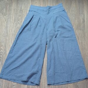 ❤️5/$25 Blue Wide-Leg Culottes